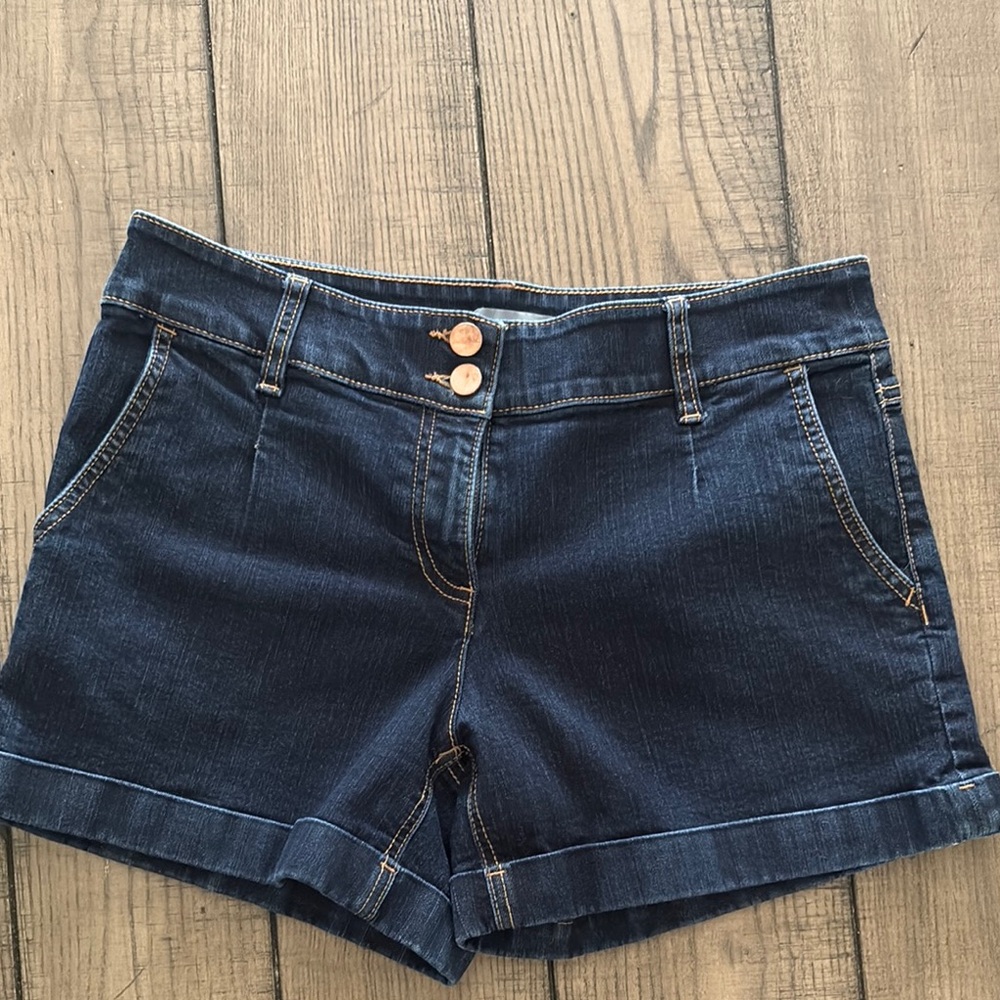 New York & Company Blue Jean Shorts Casual Style
